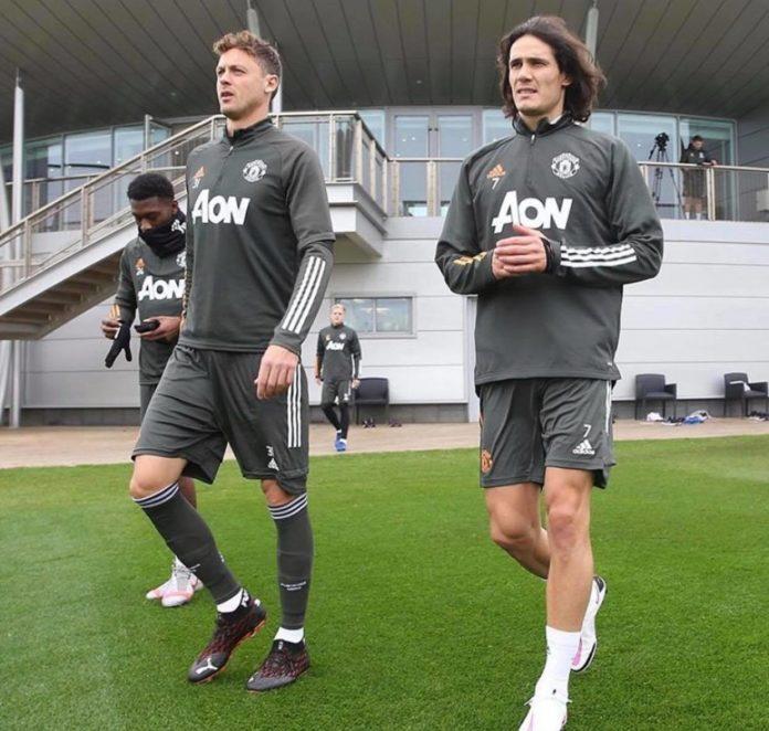 edinson-cavani-united-training