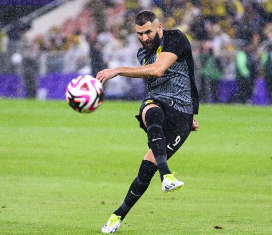 Jeddah, Saudi Arabia December 12: Karim Benzema of Al Ittihad warming up during the 1st Round of FIFA Club World Cup S