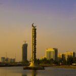 Saudi Arabia Jeddah View of modern Corniche avenue at the sunset PUBLICATIONxINxGERxSUIxAUTxONLY C