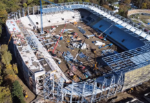 Строителството на „Армията“ е все по-интензивно (ВИДЕО) Armiqta stadion