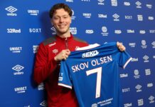 Rangers have signed Andreas Skov Olsen on loan from Wolfsburg.