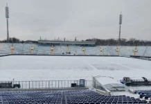 Снежен ад на стадион „Васил Левски“ 111.l