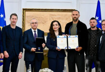 Президентът на Косово награди бранител на ЦСКА vyosa osmani