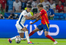 14.07.2024, Fussball UEFA EURO, EM, Europameisterschaft,Fussball 2024, Finale im Berliner Olympiastadion, Spanien Engl