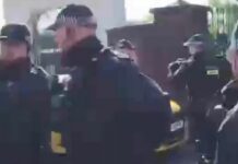 Ранен полицай и изкъртени седалки при безредиците на Дери Сити – ЦСКА, води се разследване bez ime1