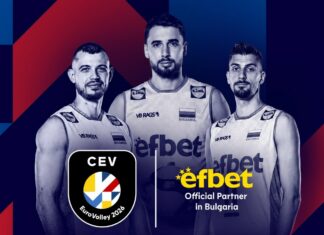 efbet е Официален партньор за България на CEV EuroVolley 2026 PR CEV
